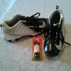 🌺 Nike Youth Vapor Fastflex Cleats Shoes EUC